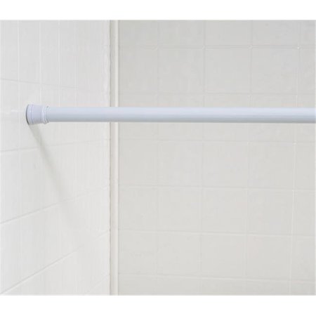 CARNATION HOME FASHIONS Carnation Home Fashions TSR-21 White Steel Shower Curtain Tension Rod Size 41-76 TSR-21